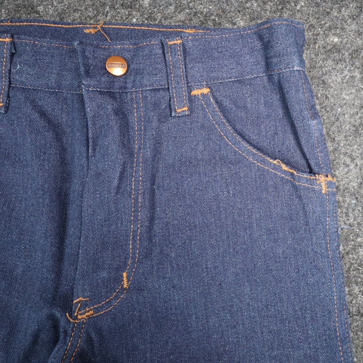 Maverick Jeans Boys 27x34 Vintage 70s Dark Wash Denim Straight Leg Made in USA - take2supply