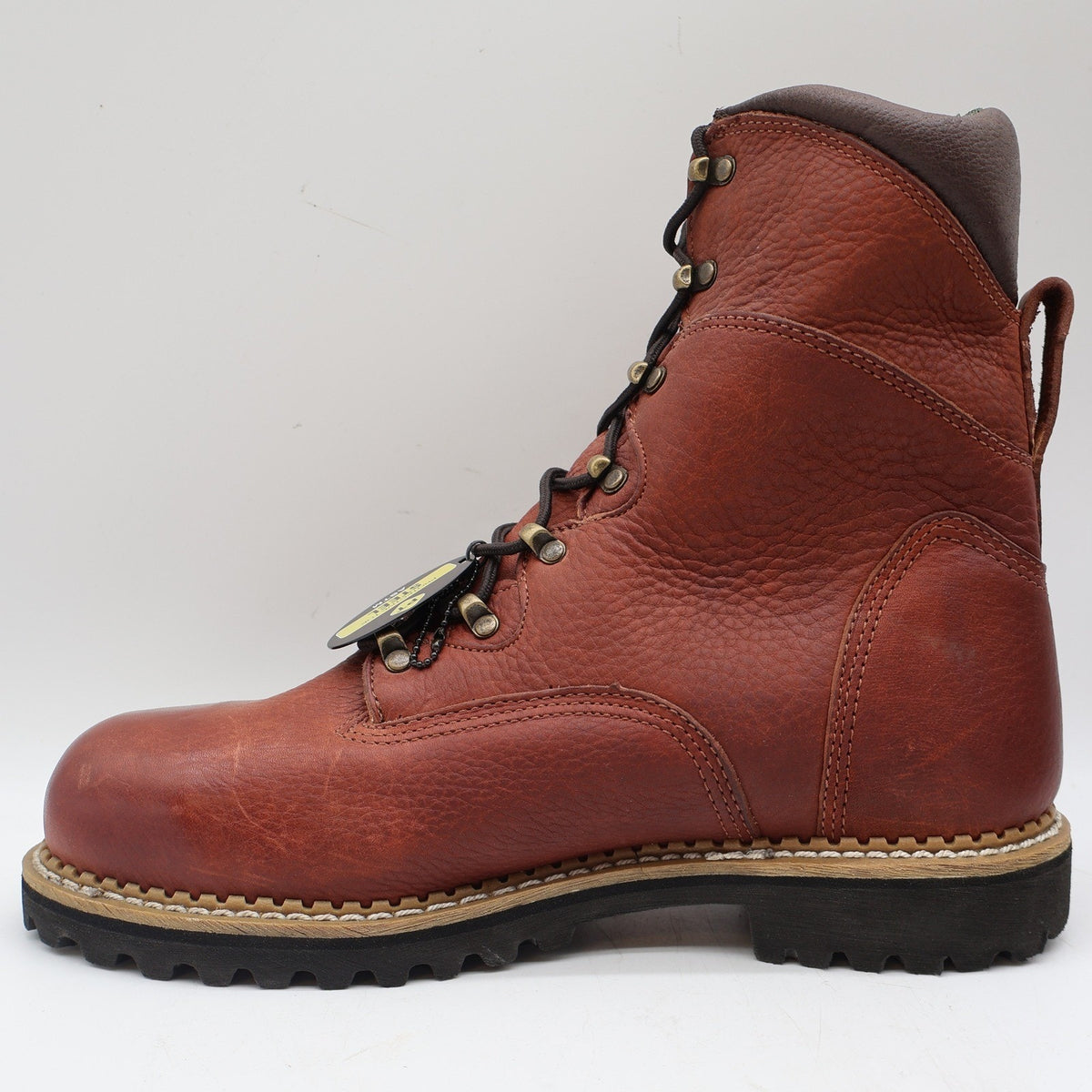 Georgia Boot Renegade Work Boots Mens 10.5 M G8388 Brown Leather Steel Toe WP