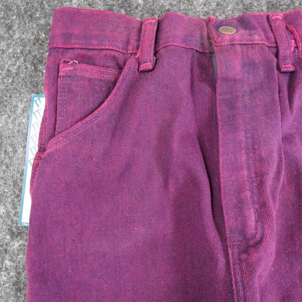 Maverick Vintage 80s Purple Jeans Girls 14 Reg USA Made NOS NWT 27.5x30 - take2supply