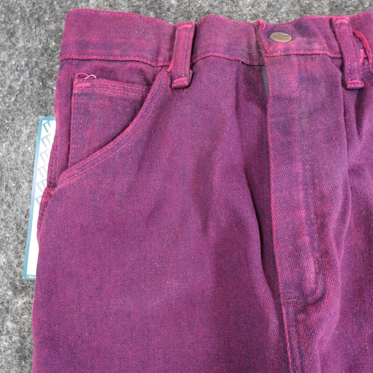 Maverick Vintage 80s Purple Jeans Girls 14 Reg USA Made NOS NWT 27.5x30 - take2supply