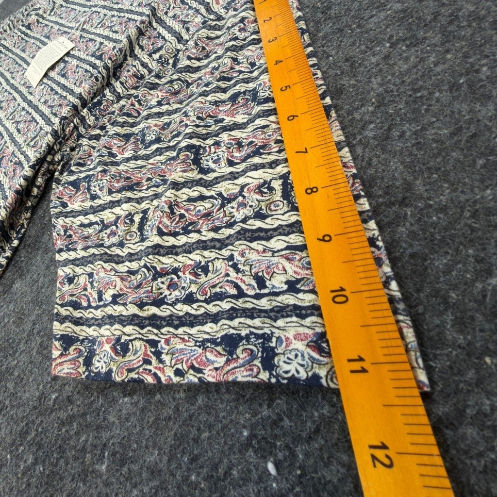WinnerMate Polo Shirt Mens Medium Vintage 90s Paisley Abstract Print Cotton NWT