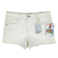 Jolt Modern Skyrise High Waisted Denim Shorts Juniors 9 White NWT