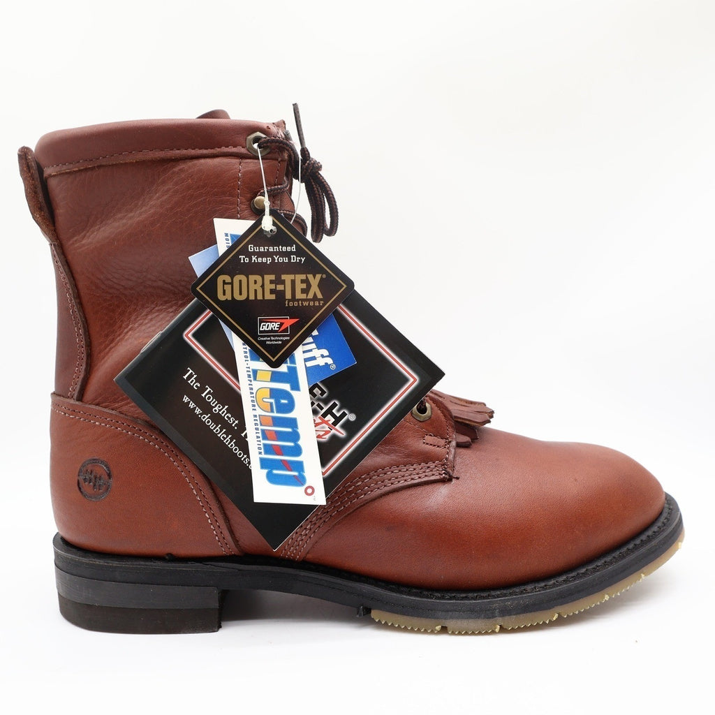 Double-H Vintage 90s Packer Boots Mens 11 D Brown Leather Gore-Tex USA NWT Box