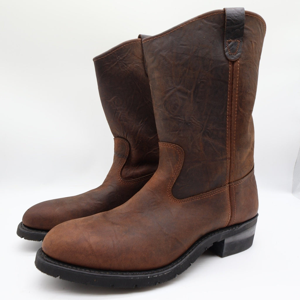 Vintage 90s Double-H 2620 Aero Glide 7 Steel Toe Western Boots Men's 10.5EE USA NIB