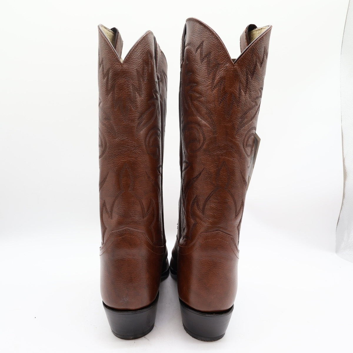 Justin Vintage 1450 Western Cowboy Boots Mens 9 D Tan Brown Leather NIB NWT