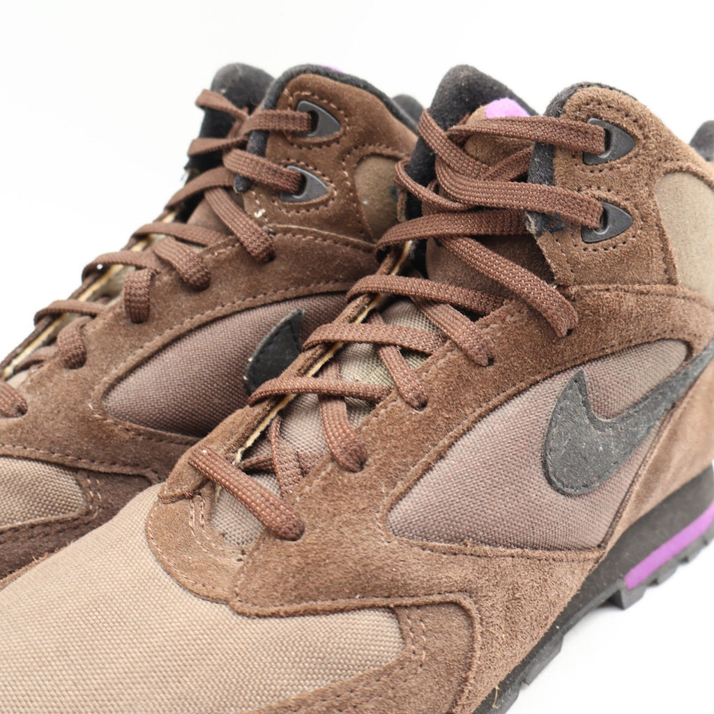 Vintage 1992 Nike Caldera 3/4 Plus Chocolate Suede Hiking Boots Men's 7 Deadstock