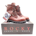 Rocky 2000s Steel Toe Ranger Work Boots Mens 9 Brown Leather Gore-Tex NIB