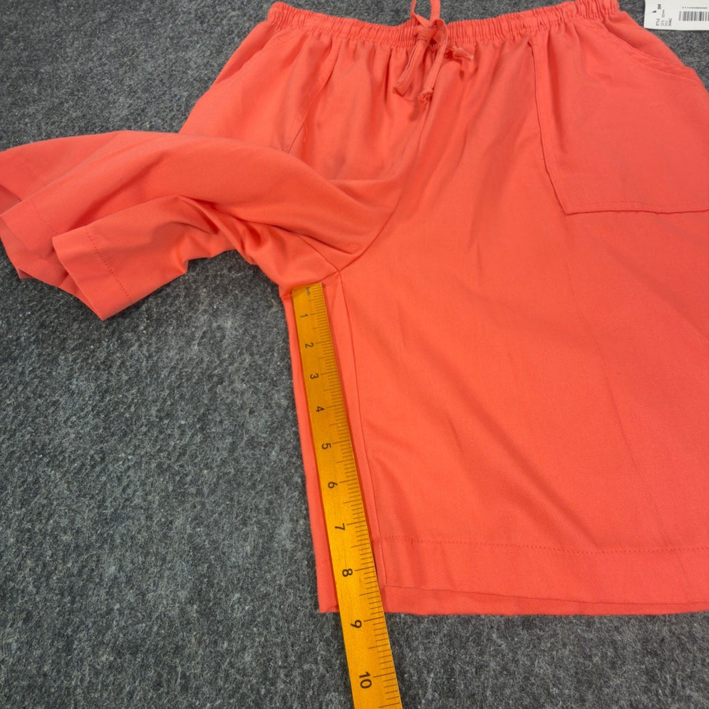 Southern Lady Vintage 90s Shorts Womens Large Orange Cotton Blend NWT Deadstock - take2supply