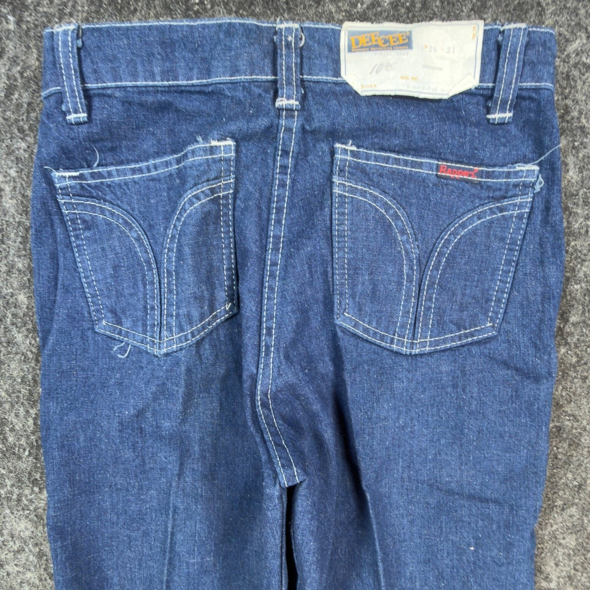 DeeCee Vintage 70s Jeans Youth 16 W26 L31 Blue Flare USA Deadstock NWT