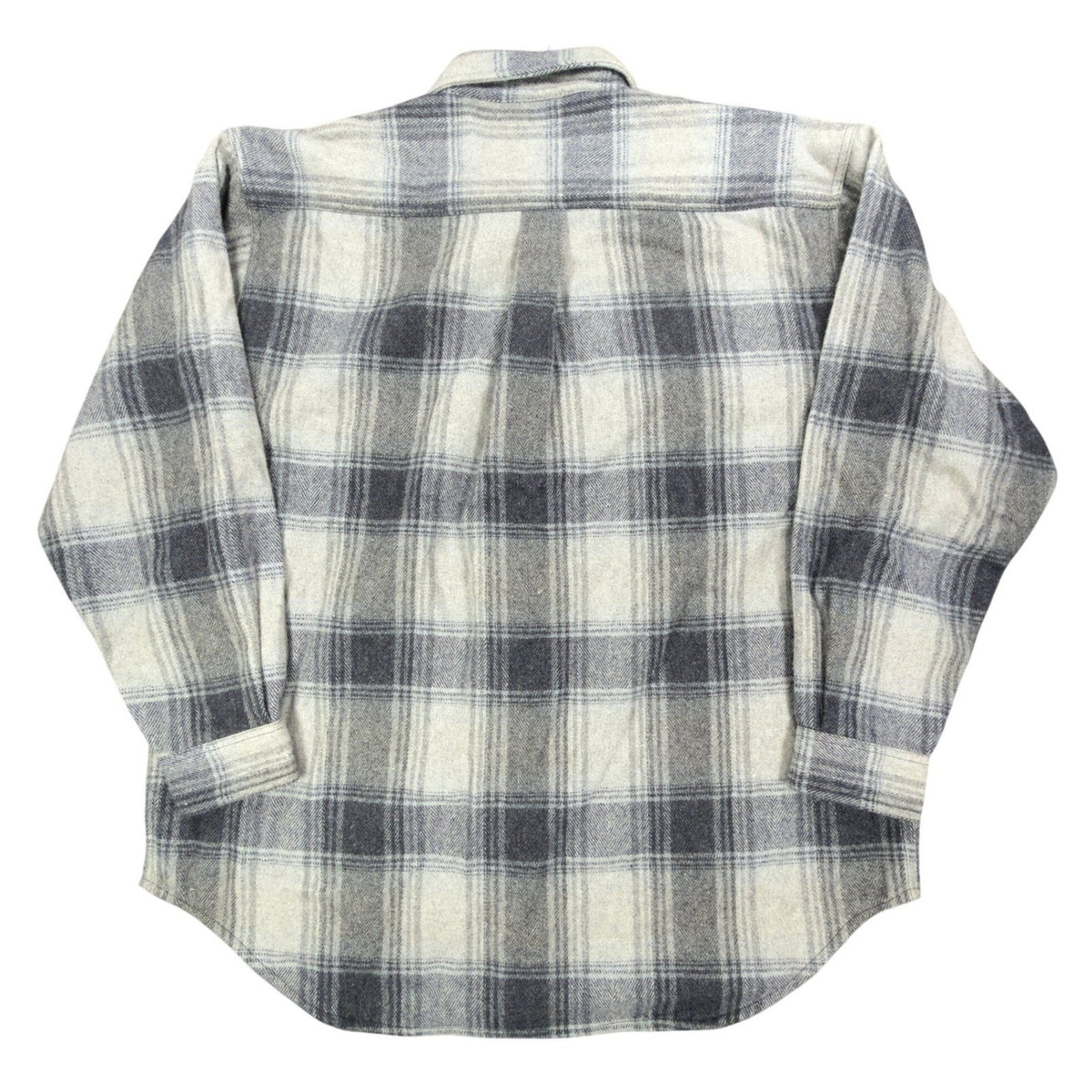 Salmon River Traders Plaid Flannel Shirt Mens XL Grey Wool Blend NWT