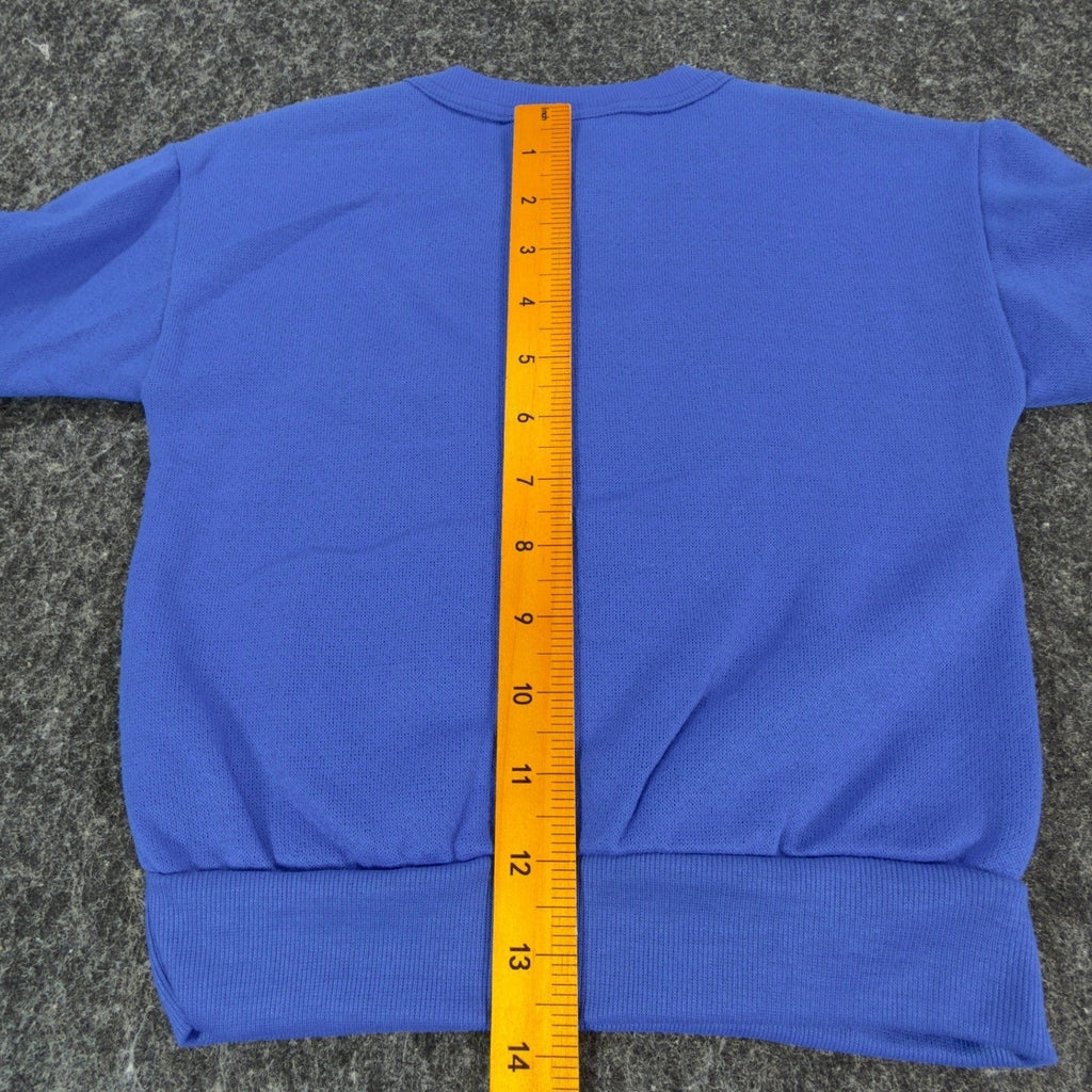 TMNT Vintage Sweatshirt Boys S 4 White Blue 80s 90s Made in USA Graphic