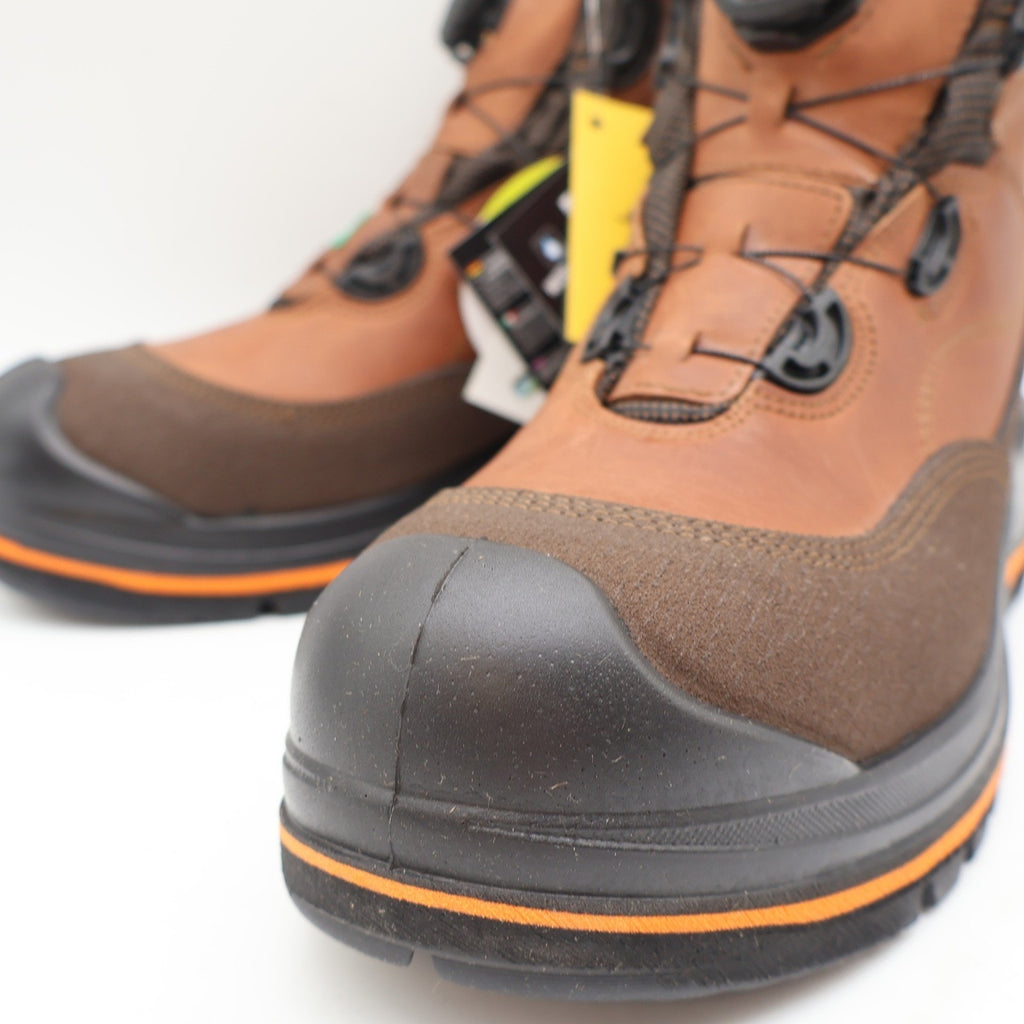 Grisport BOA Wolf Safety Boots Mens 9 Brown Leather Waterproof Vibram 702381c3t