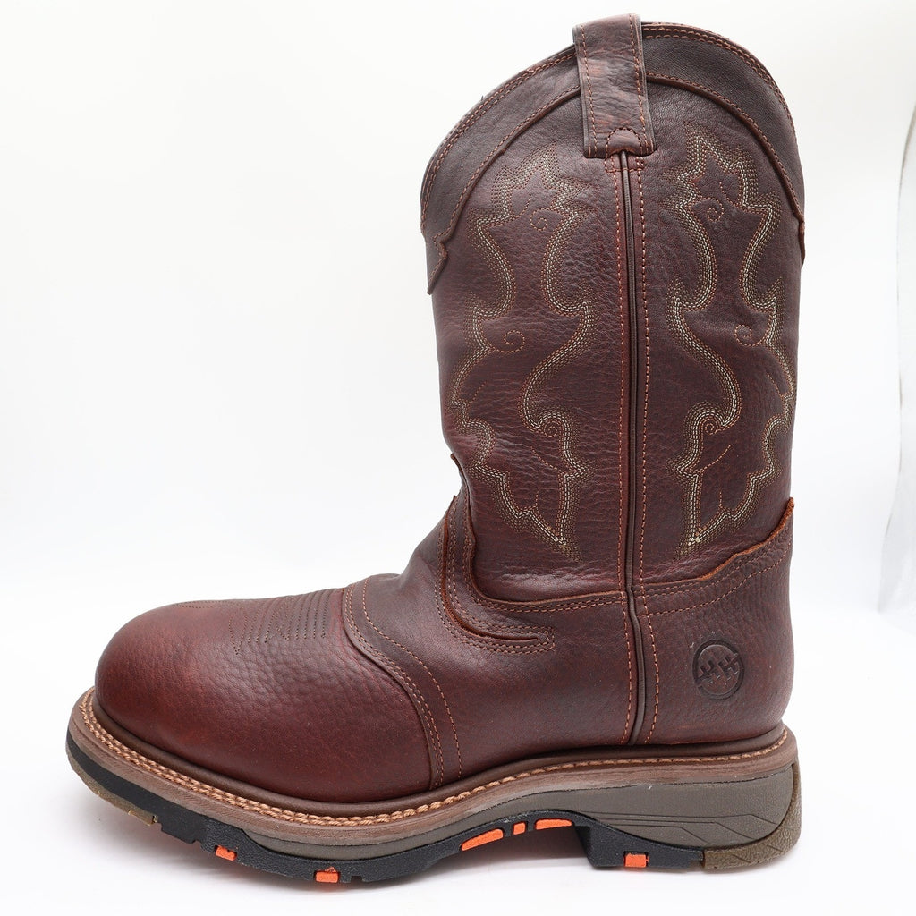 Double-H Boots Mens 11 D Roper Leather Work Safety Toe DH5133 Brown NIB