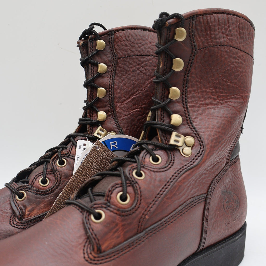 Georgia Boot Carbo-Tec 8" Work Boots Mens 11 M Brown Leather G8845 Deadstock