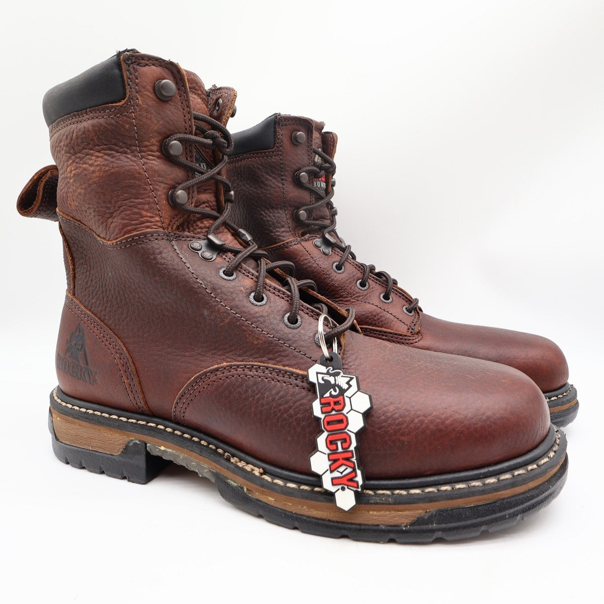 Rocky IronClad 5693 Work Boots Mens 12 M Brown Leather Waterproof NWT