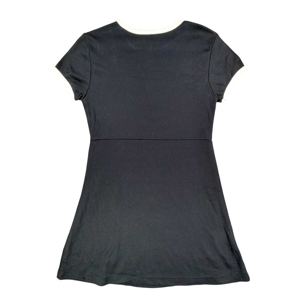 Angel Jones 70s Ringer Dress Womens Small Black Acrylic New Without Tags - take2supply