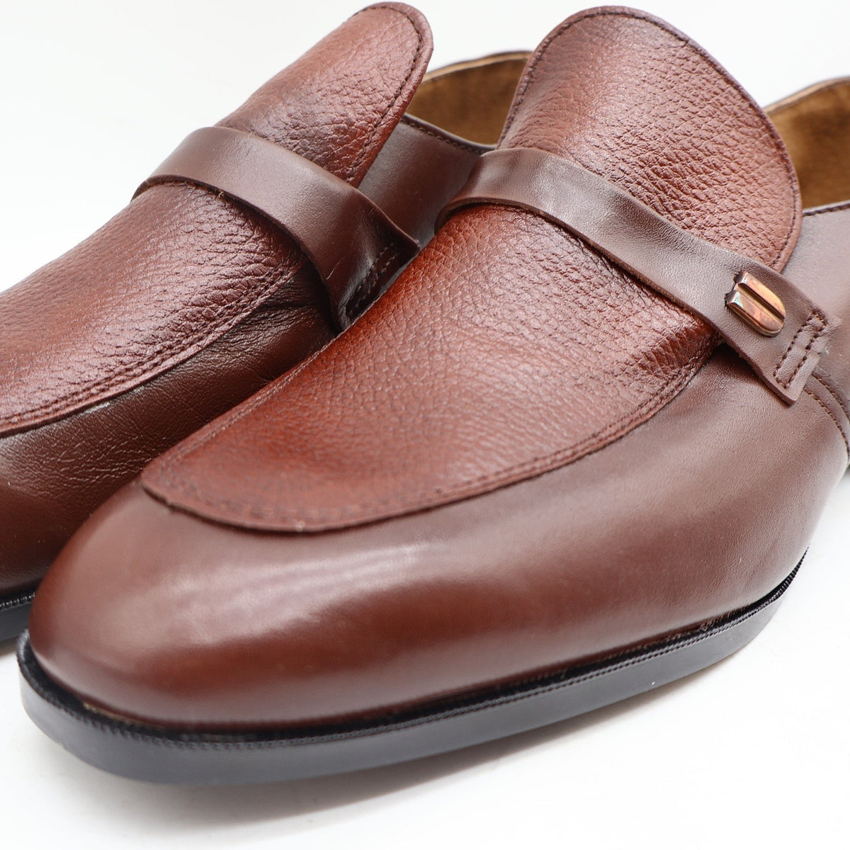 Vintage Barclay Endicott Johnson 95182 Brown Leather Slip-On Loafers Men's 12D Deadstock - take2supply
