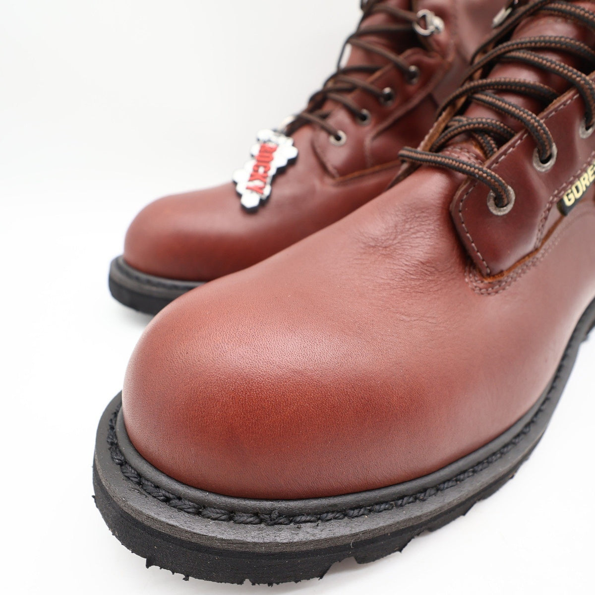 Rocky 6224 Steel Toe Ranger Work Boots Mens 12M Brown Leather Gore-Tex New