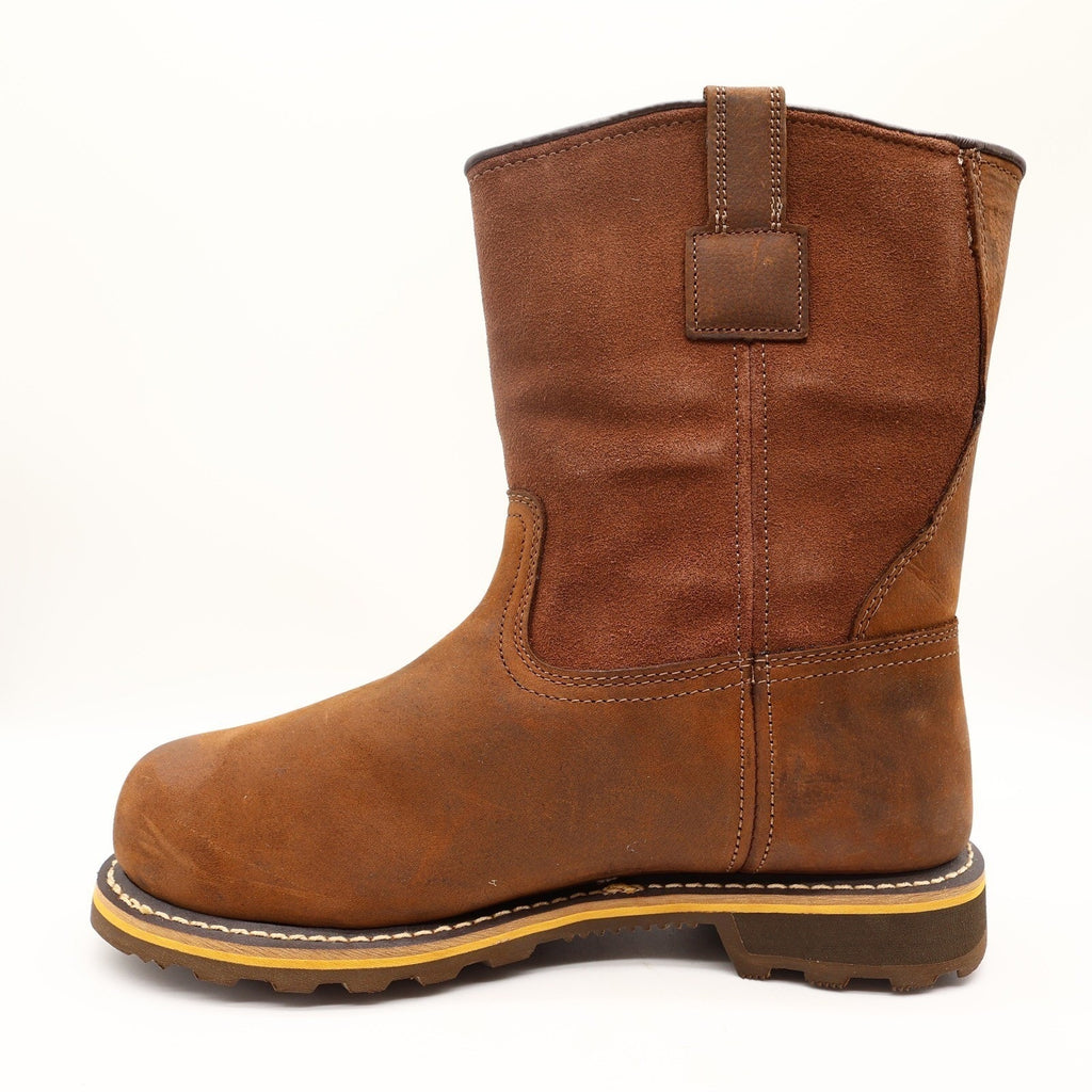 Carhartt Waterproof 10-Inch Pull-On Work Boot Mens 12 Brown Leather New CMP1053 - take2supply