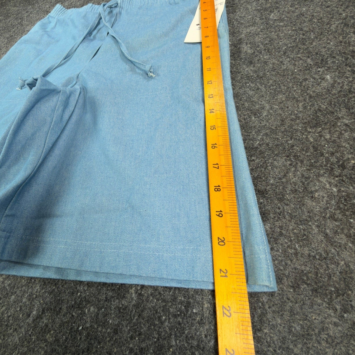 Donnkenny Vintage 90s Shorts Womens 8 Blue Elastic Waist Drawstring NWT
