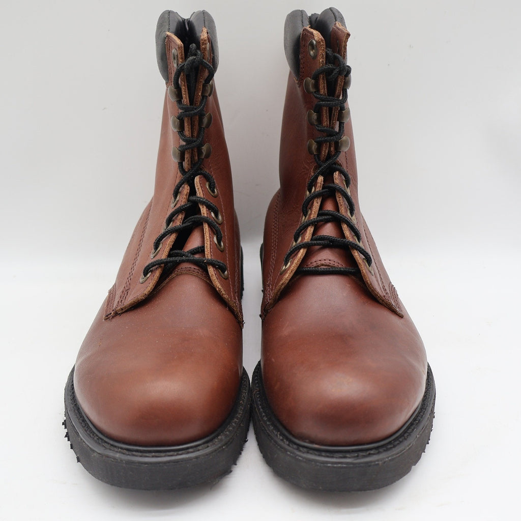 Carolina Work Boots Mens 11 D Vintage Brown Leather Made in USA Stock 895 Y2K