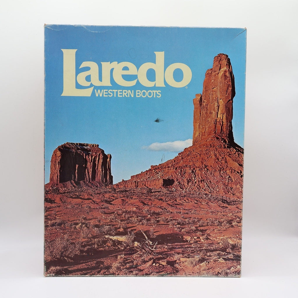 Laredo Vintage Cowboy Boots Mens 9 D Brown Leather NWT Deadstock Made in USA