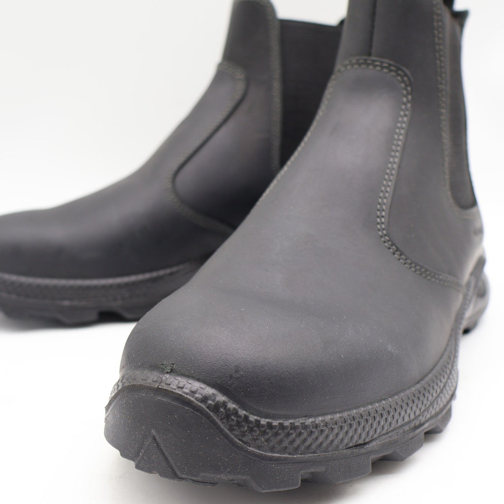 Grisport Cardigan Chelsea Boots Mens 10.5 Black Leather Pull On Italy 7003D8
