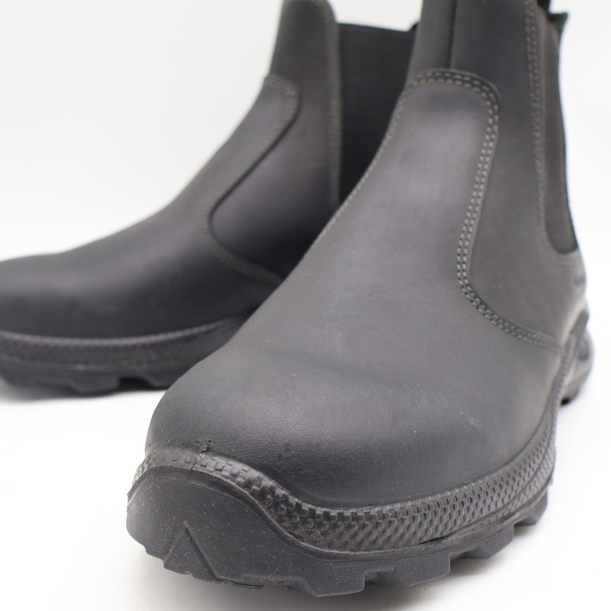 Grisport Cardigan Chelsea Boots Mens 10.5 Black Leather Pull On Italy 7003D8