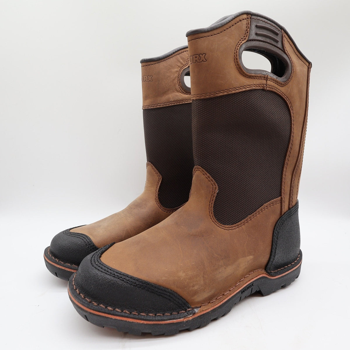 Worx by Red Wing 5715 Steel Toe Boots Mens 8 Brown Leather New In Box - take2supply