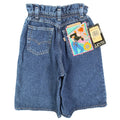 Levi Vintage 914 Short Girls 12 Blue Cotton NWT Made in USA Paperbag Waist C676 - take2supply