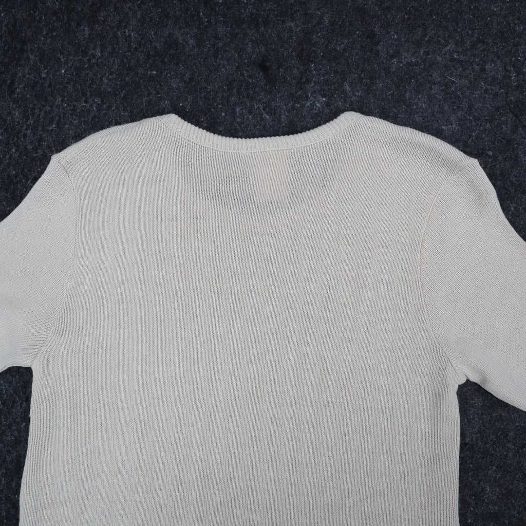 Company Collection Knit Top Womens Small Vintage 90s Tan Seashell Starfish USA