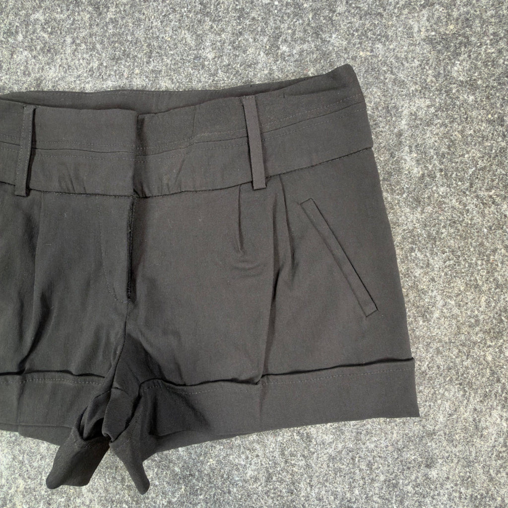 My Michelle Dress Shorts NWT Womens 9 Black Cuffed Trouser Stretch
