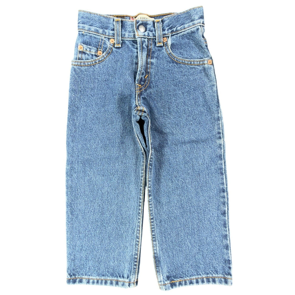 Levi's Vintage 90s Boys 4 Regular 550 Relaxed Fit Jeans Blue Denim NWT