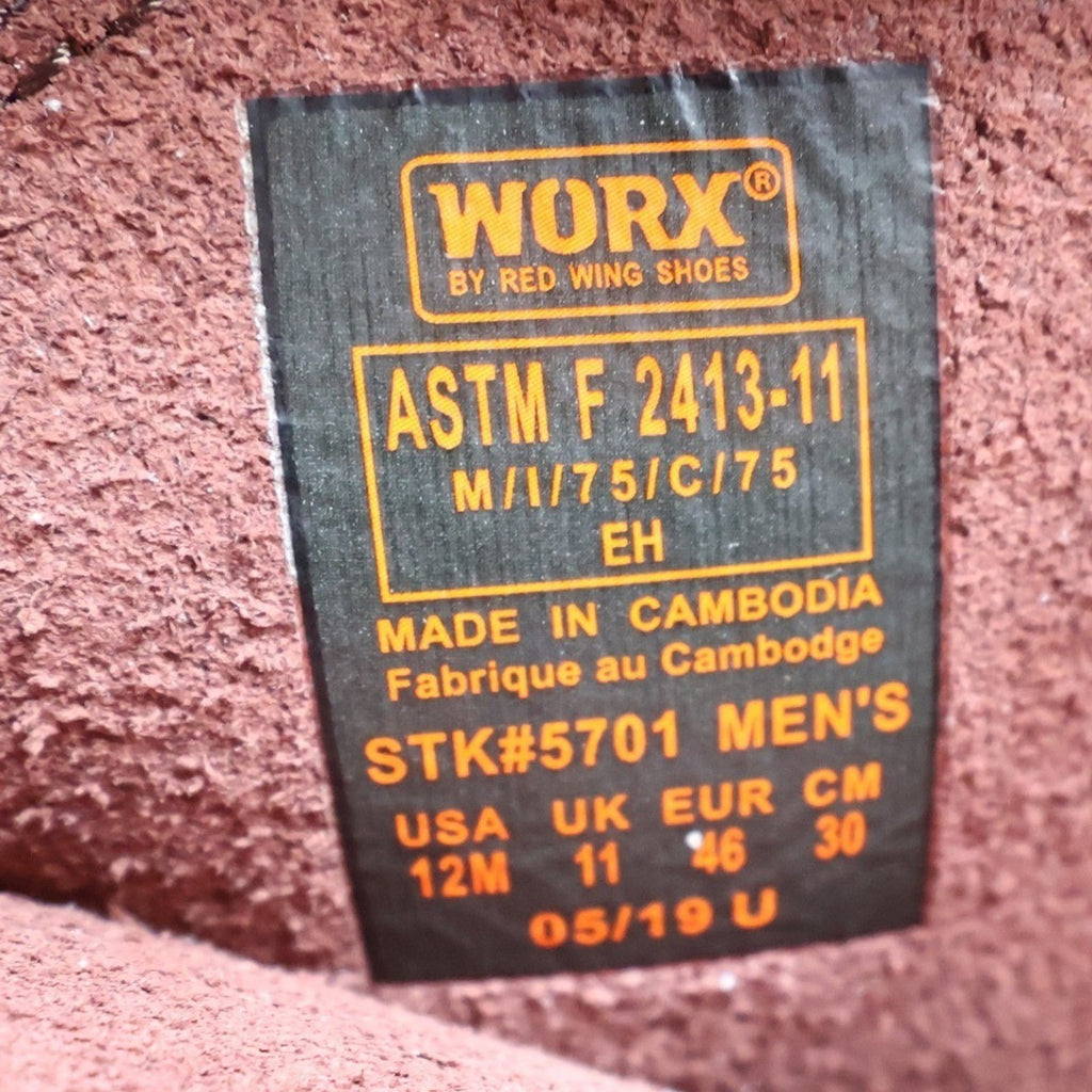 WORX Modern 5701 Steel Toe Work Boots Mens 12 Brown Leather NWT NIB - take2supply