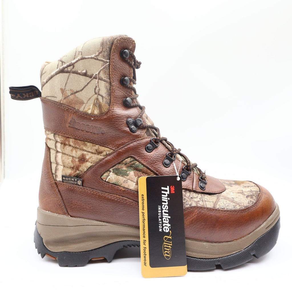 Rocky ErgoTuff Hunting Boots Mens 10.5M Camo Waterproof Insulated NIB - take2supply