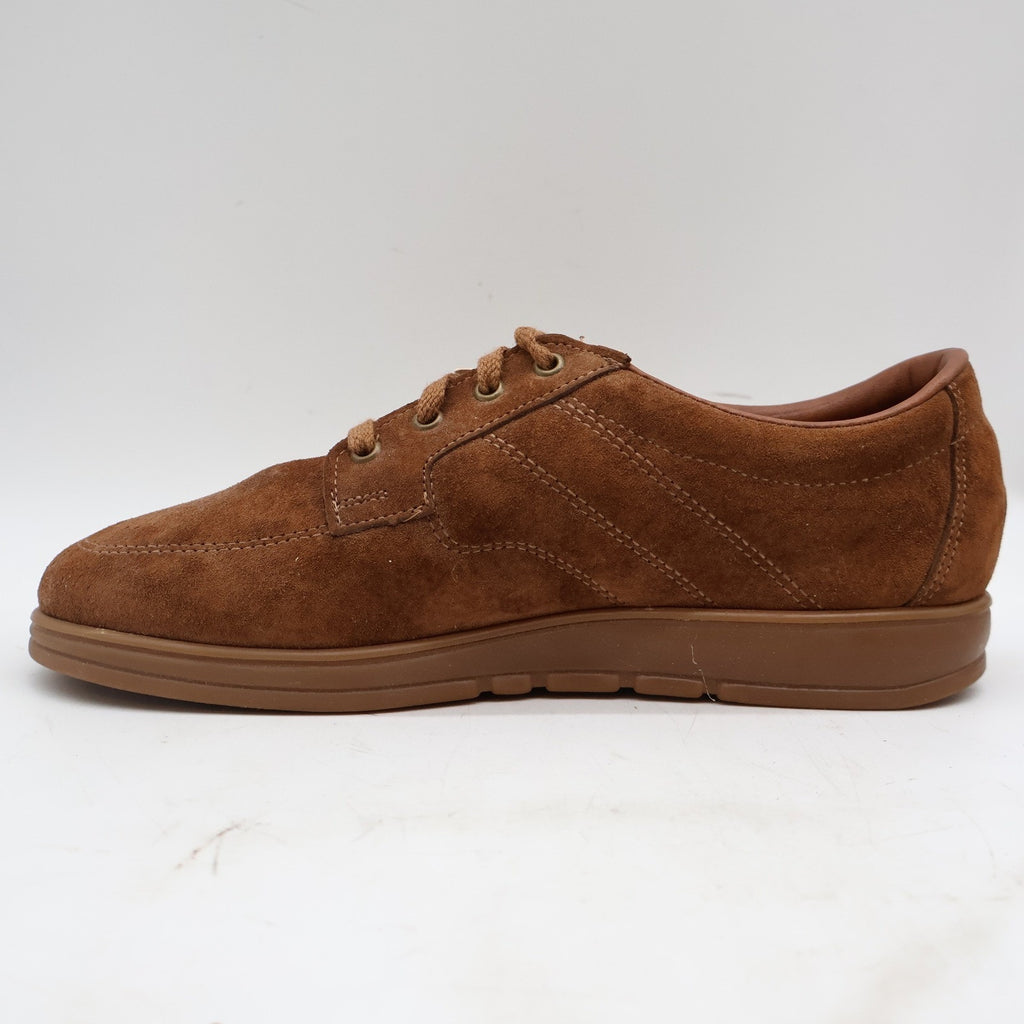 Vintage 90s Hush Puppies Cosmo Chestnut Suede Oxfords Men's 8M USA Deadstock