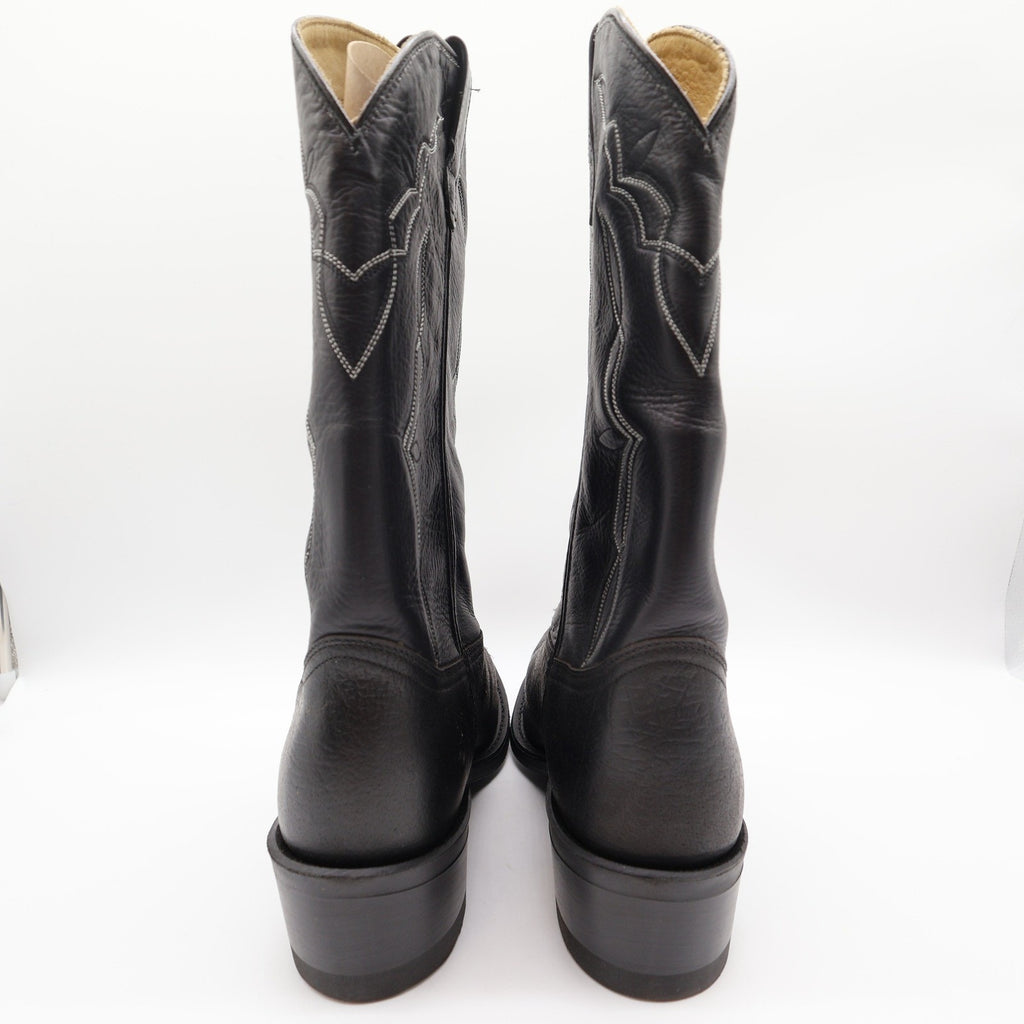 Double-H 3294 Western Cowboy Boots Mens 11.5 D Black Leather NWT Made in USA