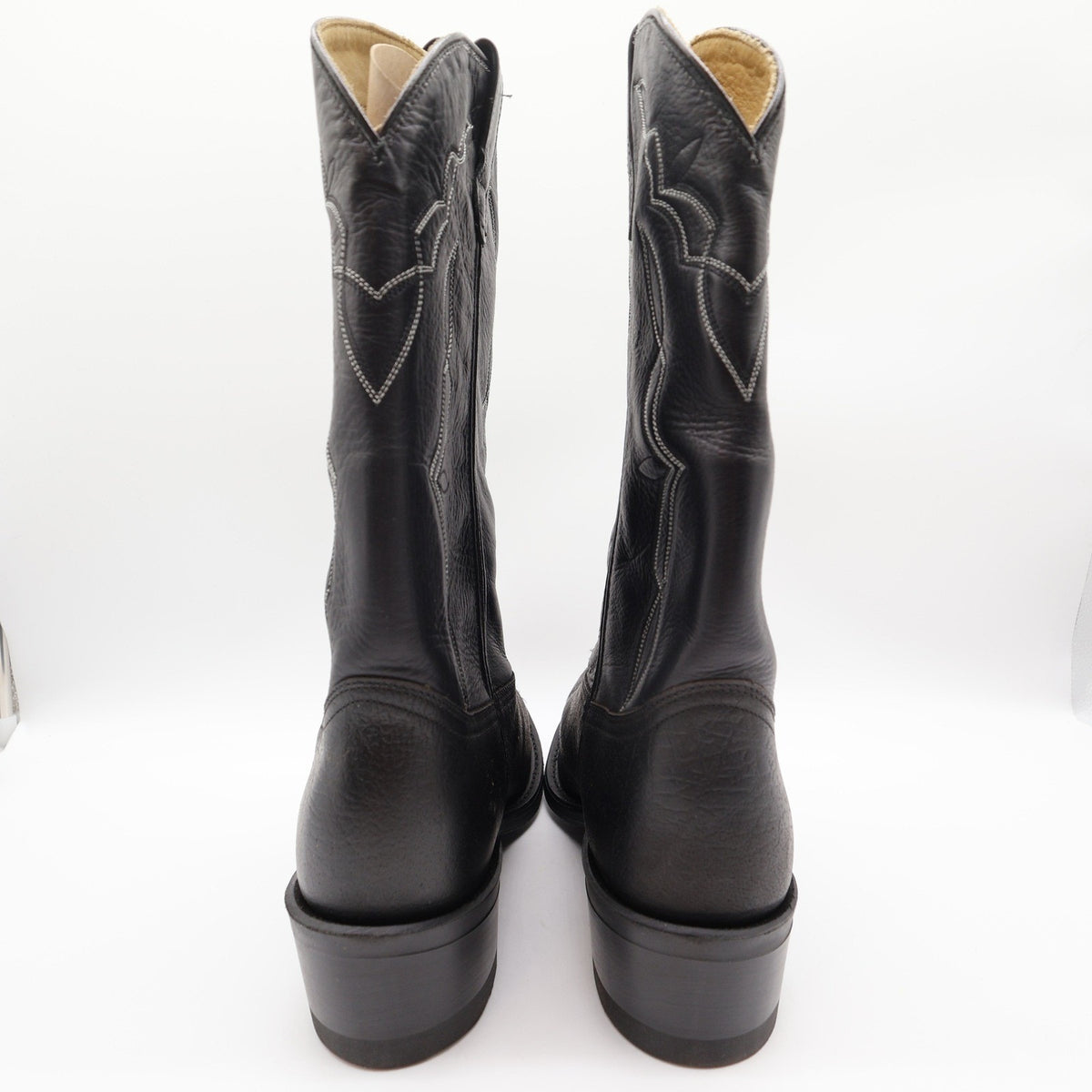 Double-H 3294 Western Cowboy Boots Mens 11.5 D Black Leather NWT Made in USA