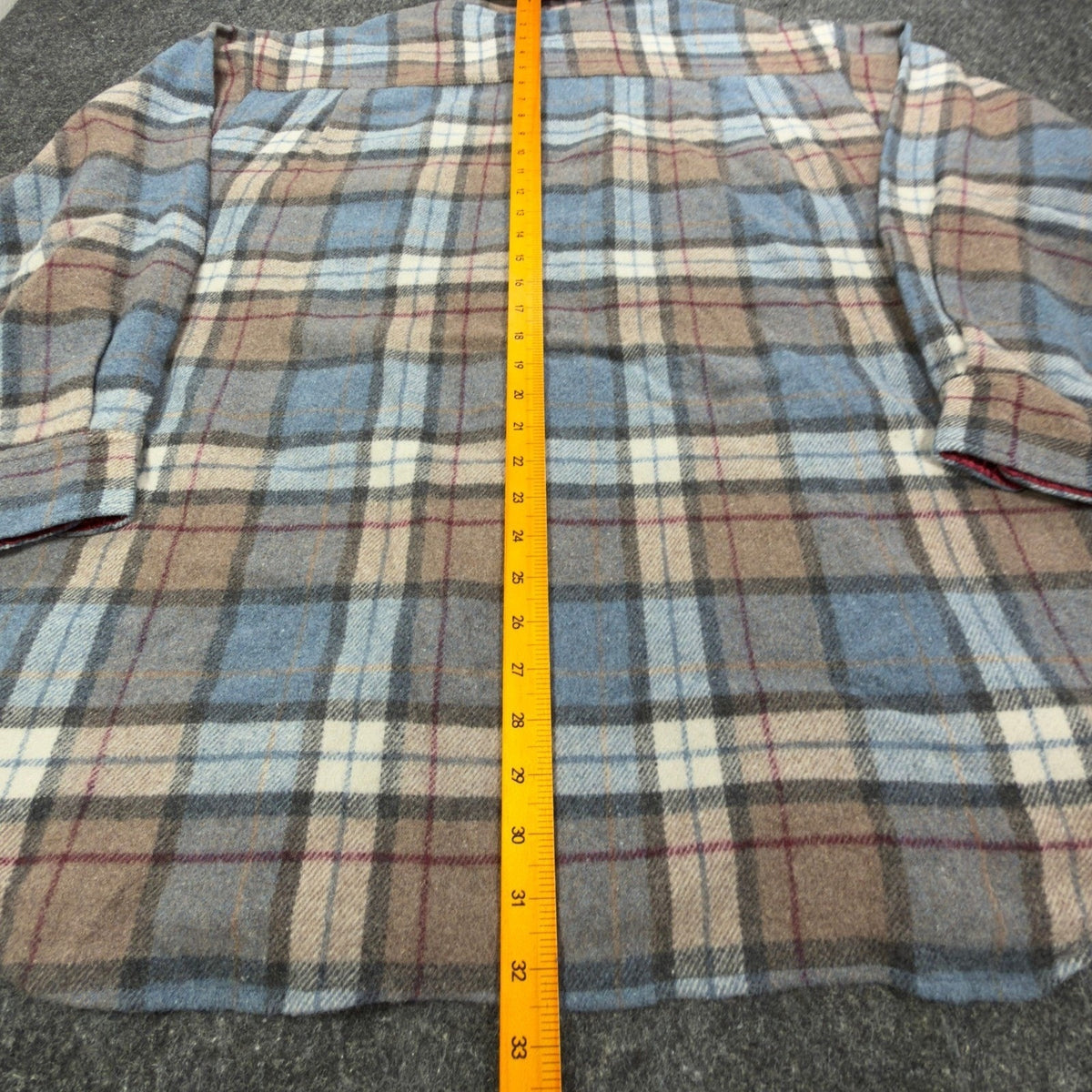 Salmon River Vintage 90s Plaid Shirt Jacket Mens XL Blue Wool Blend NWT C466
