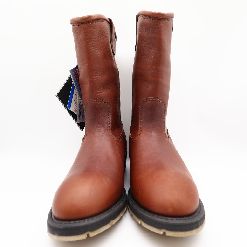 Double-H Ranch Wellington Boots Mens 8.5 D Brown Leather Gore-Tex NWT 2580