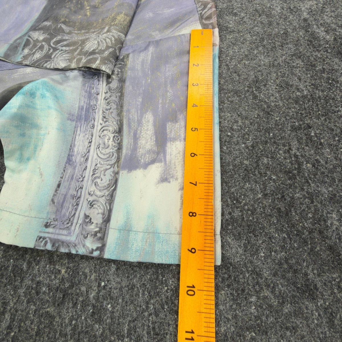 Vintage 90s Fulton Street Shirt Works Purple Abstract Print Shirt Men's Medium USA