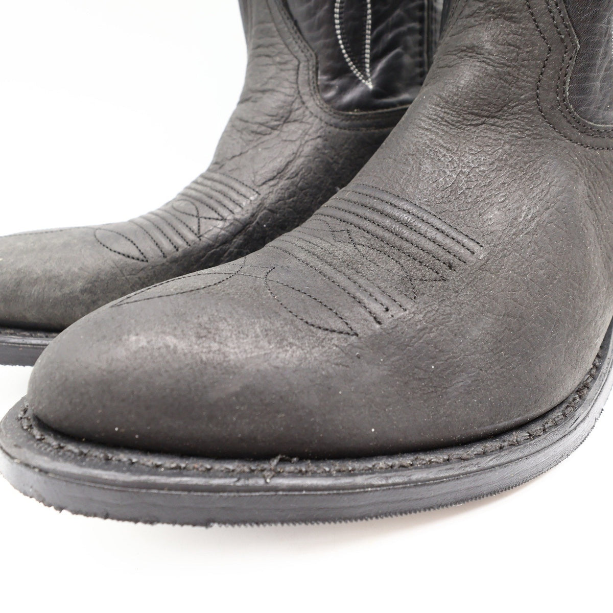Double-H 3294 Western Boots Mens 9.5 EE Black Leather NWT Made in USA