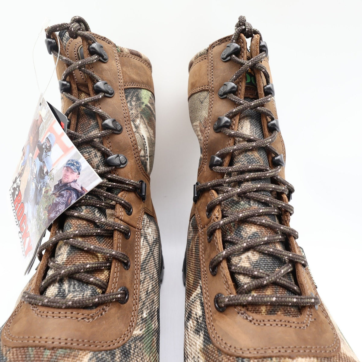 Rocky 9128 CornStalker Hunting Boots Mens 10M Camo Leather Gore-Tex New