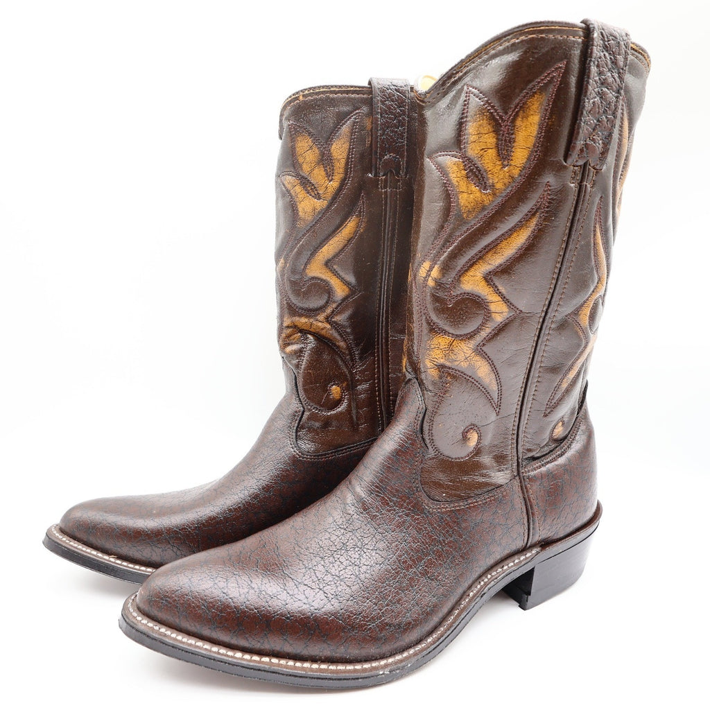 Double H 1927 Cowboy Boots Mens 11 D Brown Leather Western Deadstock NEW