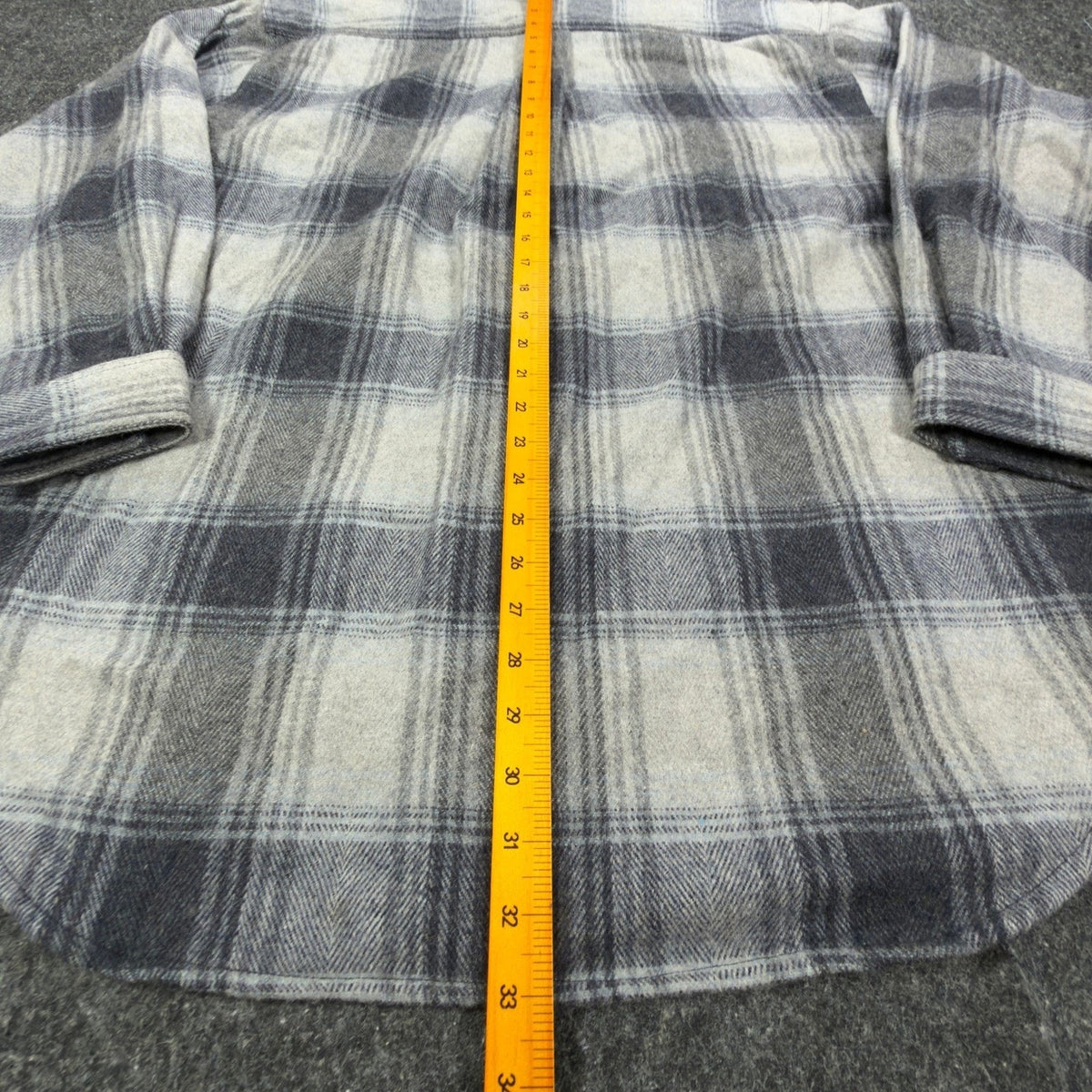 Salmon River Traders Plaid Flannel Shirt Mens XL Grey Wool Blend NWT