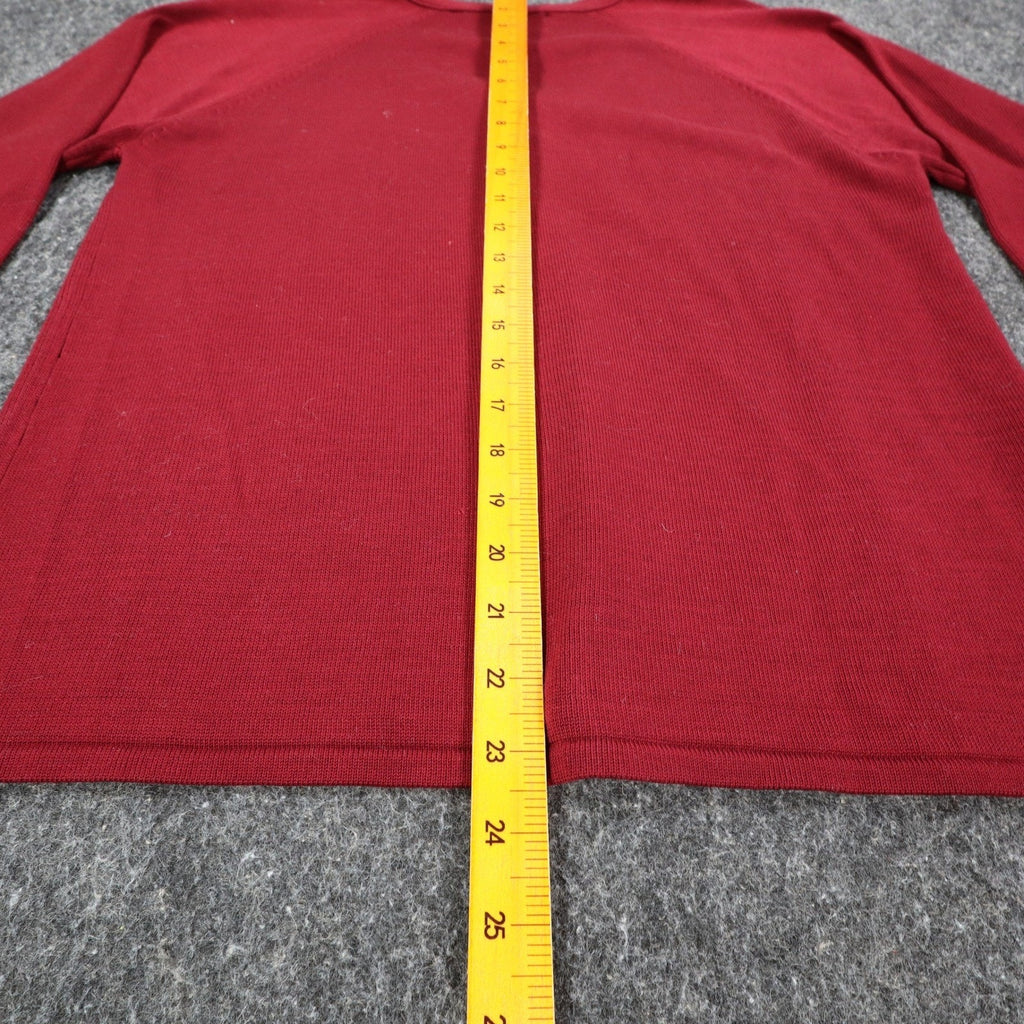 Southern Lady Cardigan Sweater Womens Small Vintage 90s Wine Red Acrylic 1W57