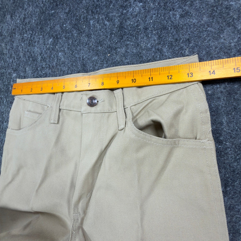 Dee Cee Vintage 70s Work Pants Mens 28x32 Tan Cotton Blend NEW Made in USA