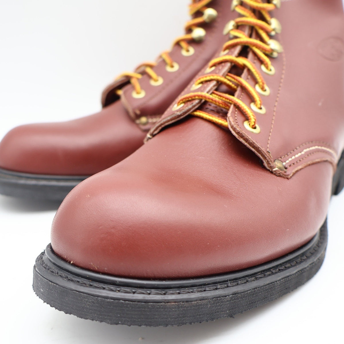 Carolina Work Boots Mens 9.5 D Vintage Made in USA Redwood Leather Stock 348 NEW