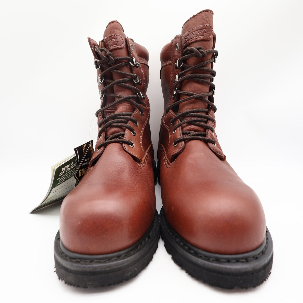 Rocky 2000s Ranger Steel Toe Work Boots Mens 10.5 M Brown Leather GORE-TEX NWT