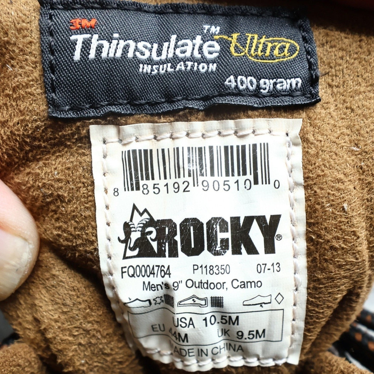 Rocky ErgoTuff Hunting Boots Mens 10.5M Camo Waterproof Insulated NIB - take2supply